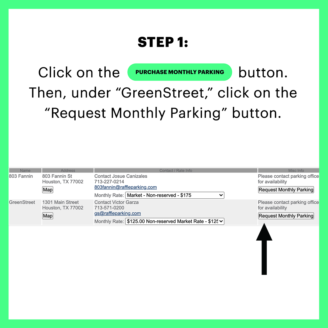 GreenStreet Life Time Parking Step 1